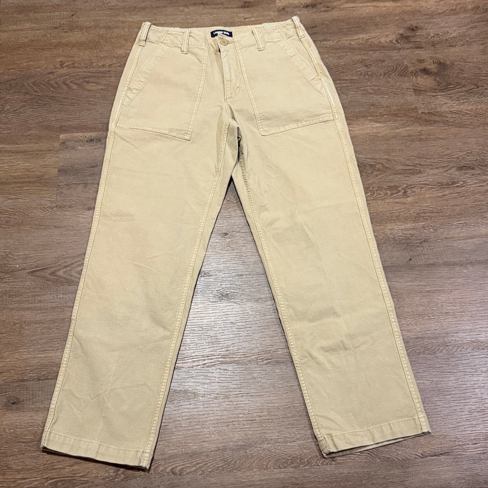 Lands' End Women's Chino High Rise Utility Pants - Picture 2 of 8